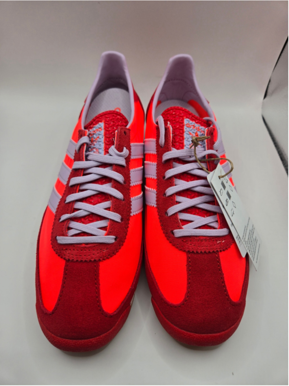 Women's Adidas Sneakers Red and Bright pink/orange size 8 - Picture 3 of 9